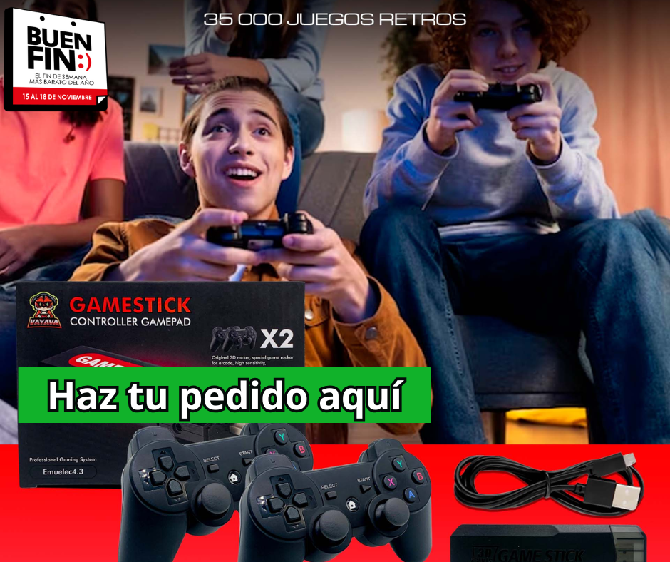 GameStick 4K (+34.000 juegos de 35 Consolas)