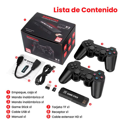GameStick 4K (+34.000 juegos de 35 Consolas)